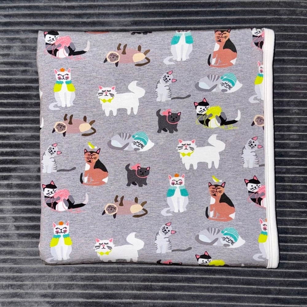 Little Sleepies Bamboo Cozy Cats Cloud Blanket